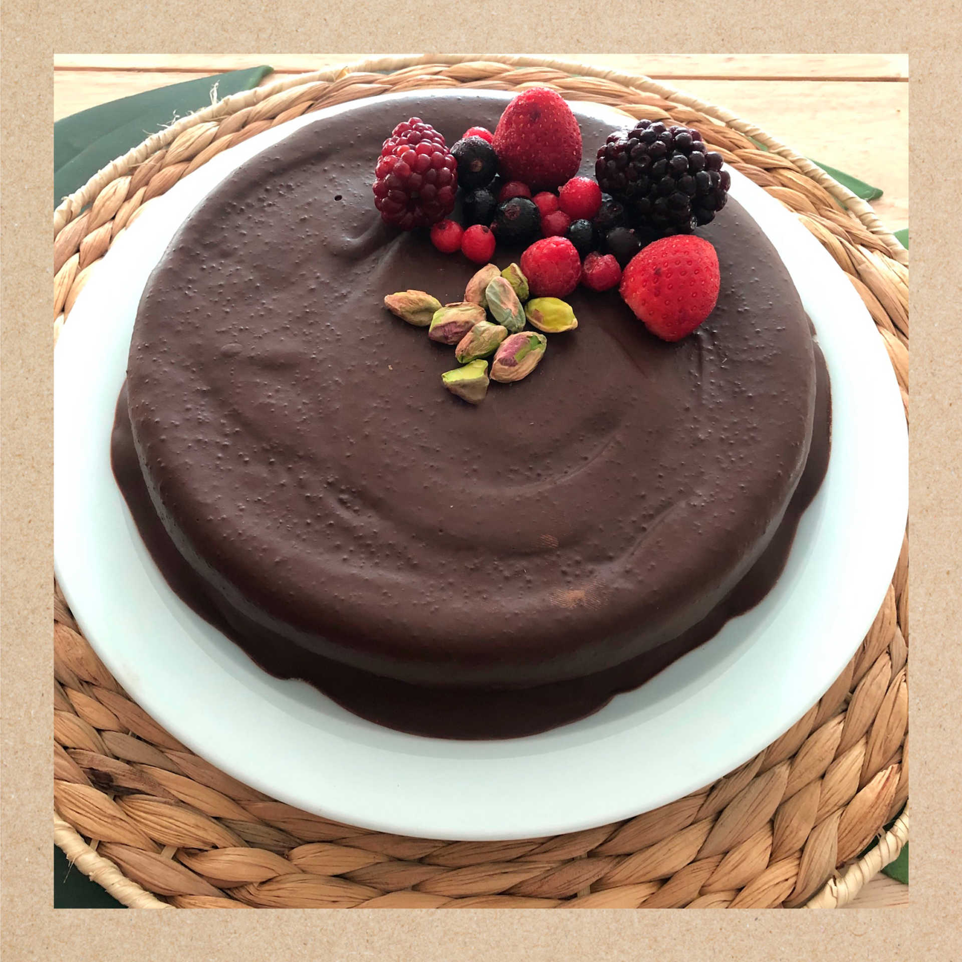 Imagen de una tarta de chocolate
