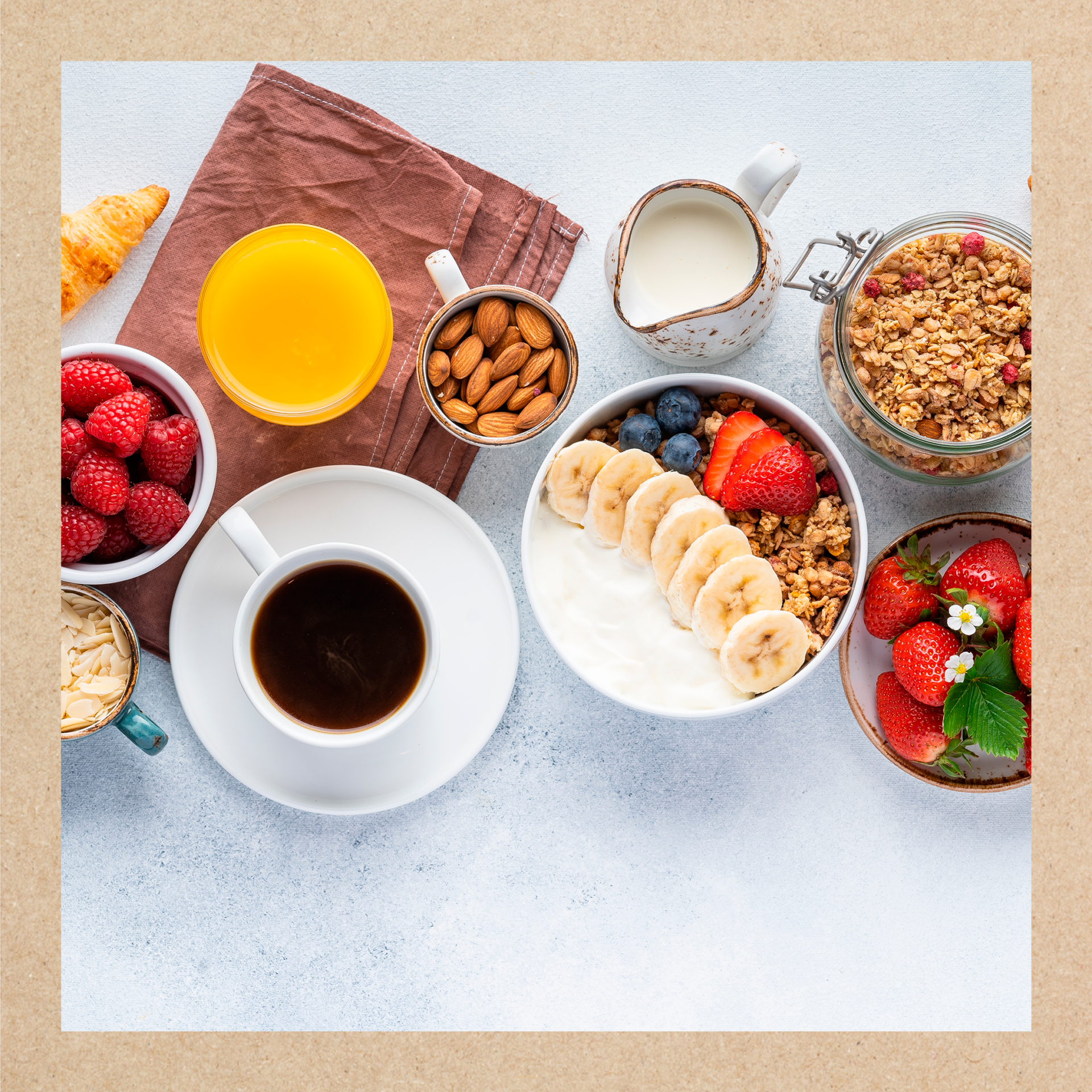 Imagen representativa de un desayuno fácil y saludable