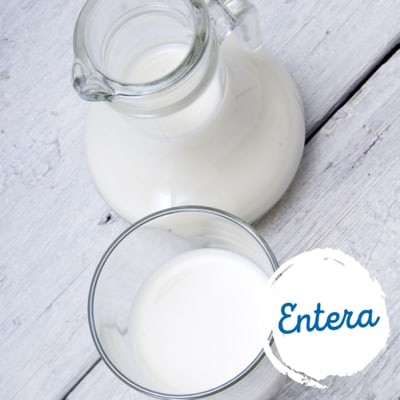 La leche entera es menos sana